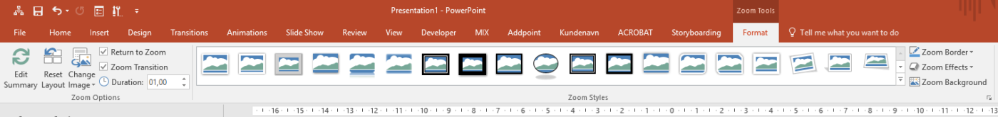 PowerPoint Zoom-format