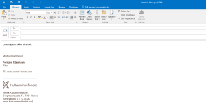 E-postsignatur i Outlook